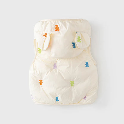 Autumn Winter Baby Cartoon Bear Vest