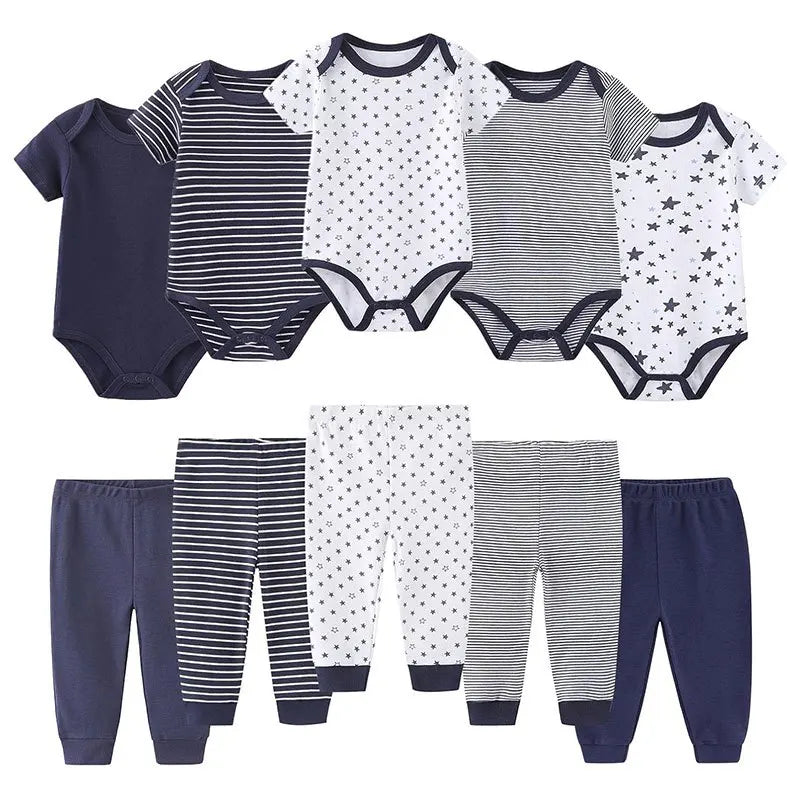 5 Sets Bodysuit with Pants
