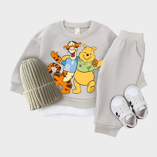 3 Piece Winnie the Pooh Knitted Tracksuit