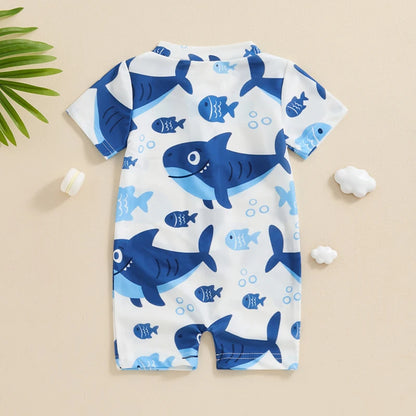 Fauna Rash Guard Romper Swimwear