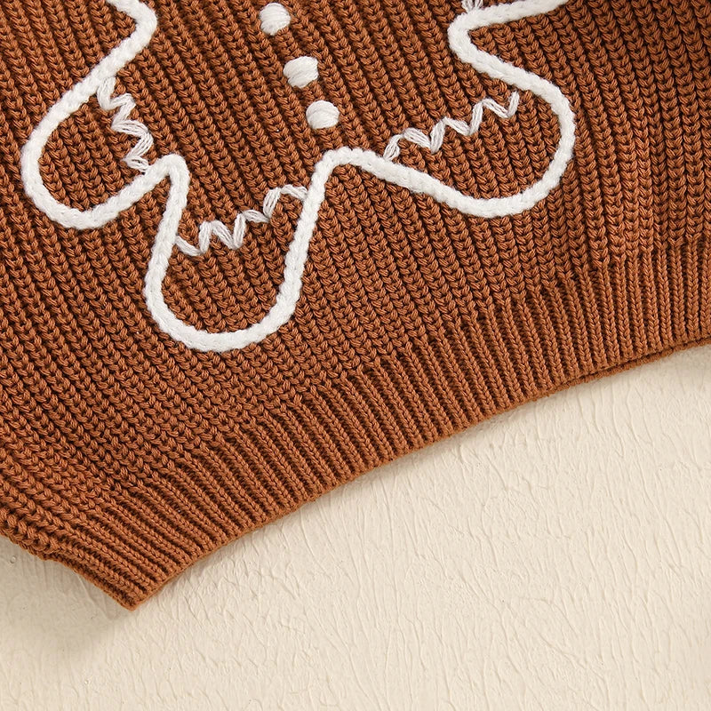 Gingerbread Man Embroidery Top
