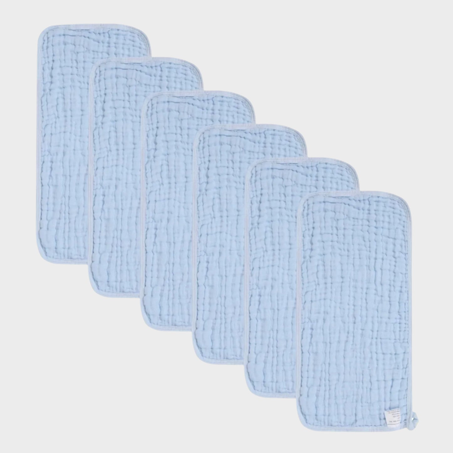 6 Piece Muslin Burp