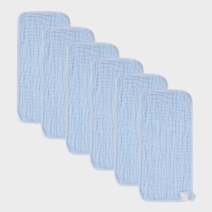 6 Piece Muslin Burp