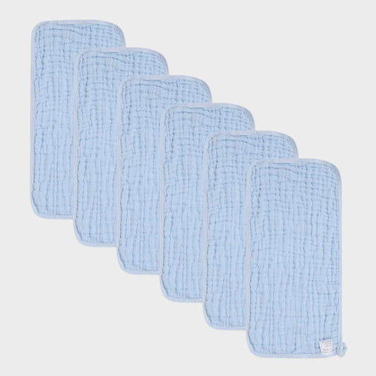 6 Piece Muslin Burp