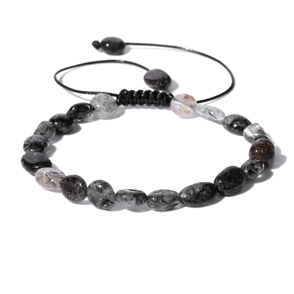 Apatite Stone Bead Bracelet Natural Aquamarines