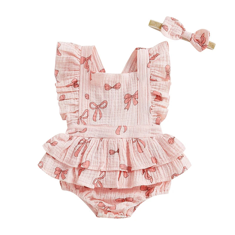 Heart Ruffle Bodysuit Dress