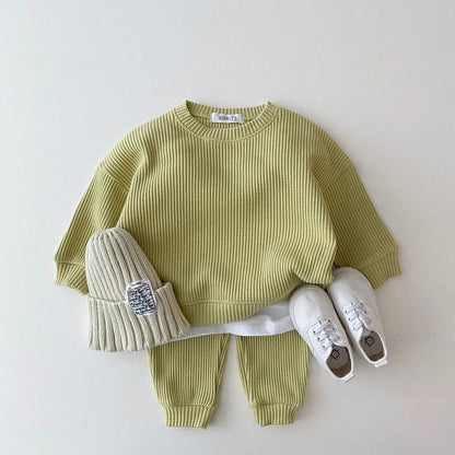 3 Piece Knitted Waffle Tracksuit