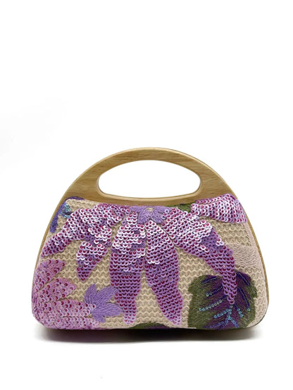 Embroidered Vintage Clutch Bag