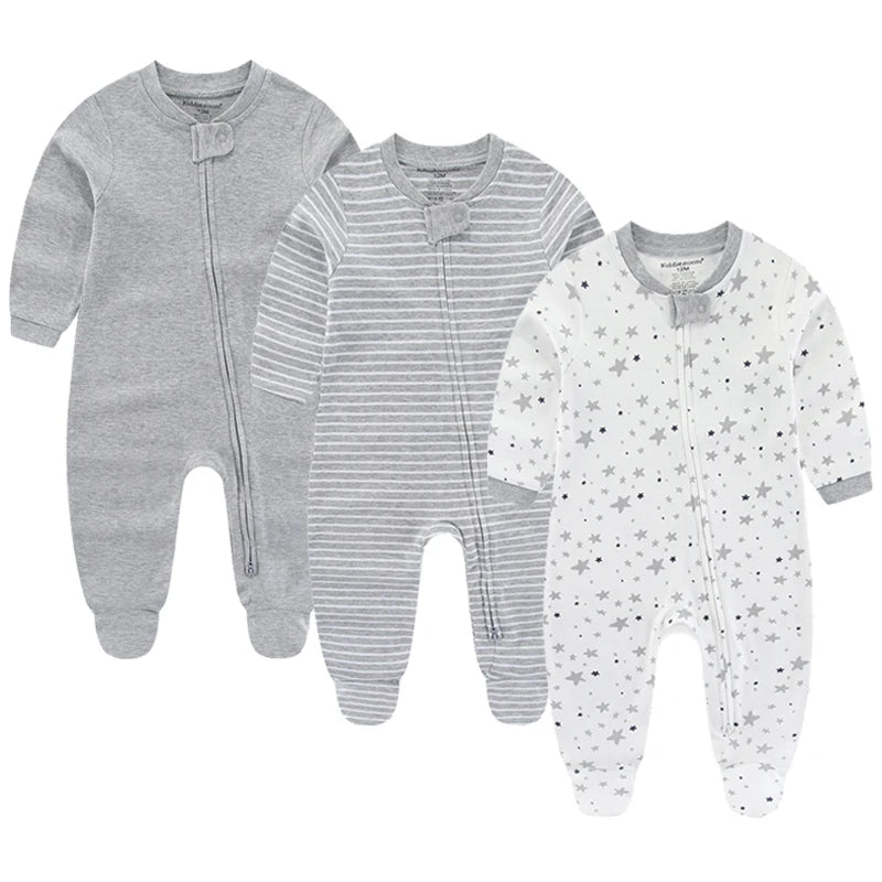 3 Pack kiddiezoom™ Long Sleeve Jumpsuits