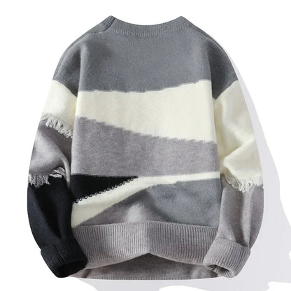 Retro Knitwear Patchwork Sweater