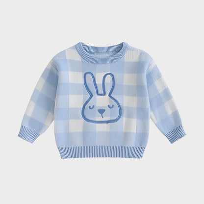 Checkered Bunny Sweater