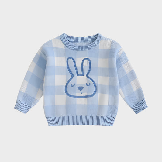 Checkered Bunny Sweater
