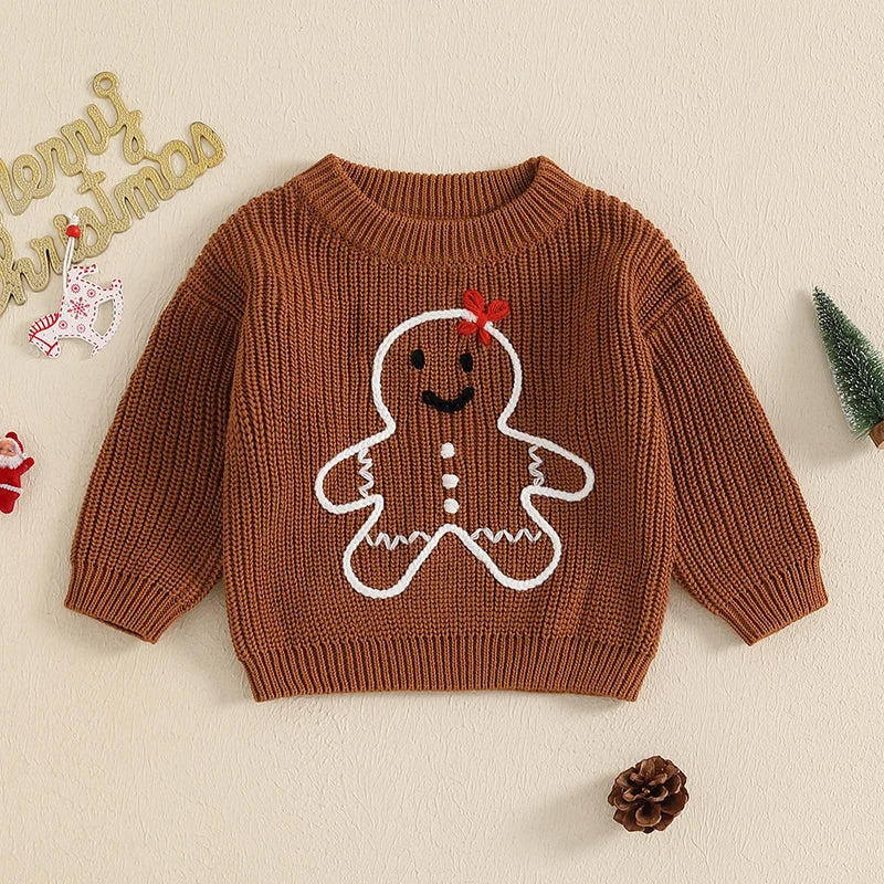 Gingerbread Man Embroidery Top