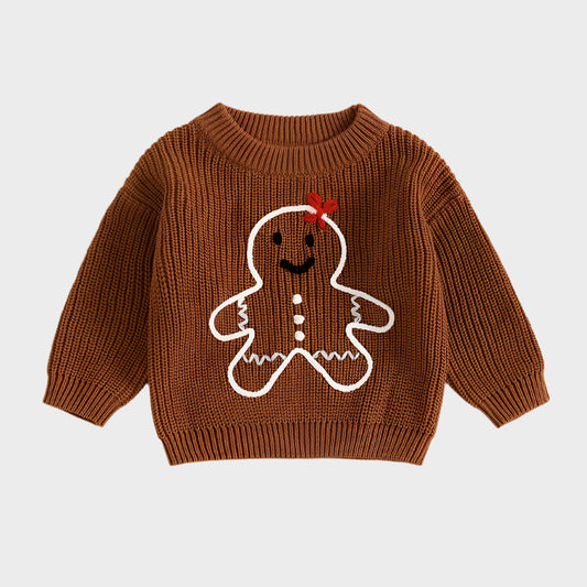 Gingerbread Man Embroidery Top