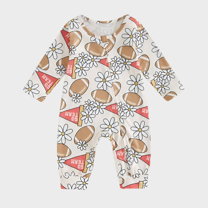 Football Autumn Floral Jumpsuit