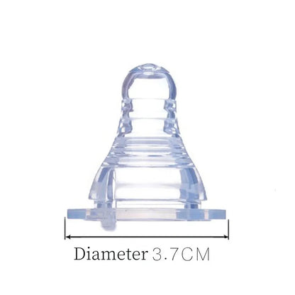 Tétines classiques en silicone transparent à débit moyen