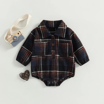 Body à motif écossais vintage 