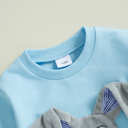 Floppy Eared Bunny Embroidered Bodysuit