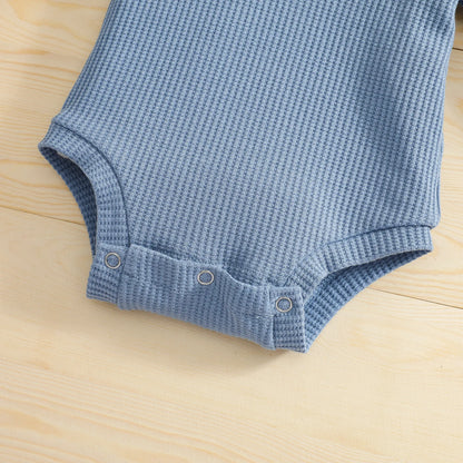 Body décontracté à capuche et manches longues 2 pièces