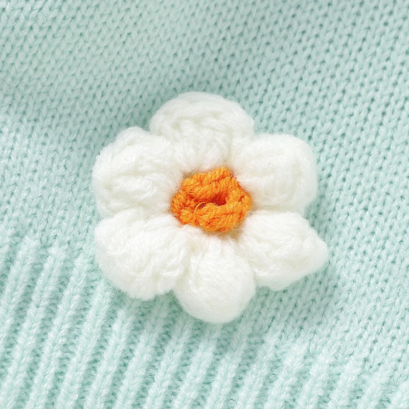 Floral V-neck Single Breasted Cardigan