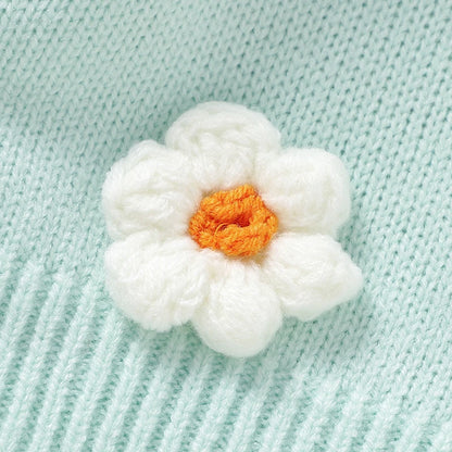 Floral V-neck Single Breasted Cardigan