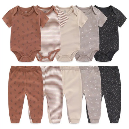 5 Sets Bodysuit with Pants