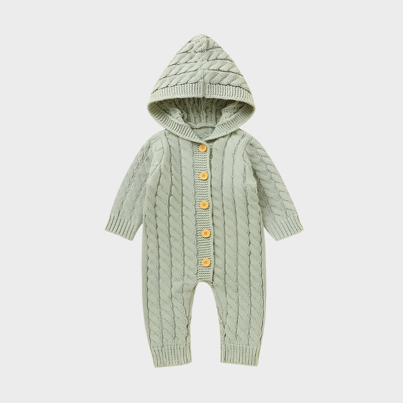 Knitted Autumn Hooded Grow suit