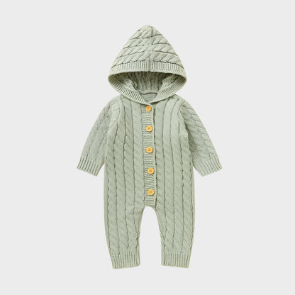 Knitted Autumn Hooded Grow suit