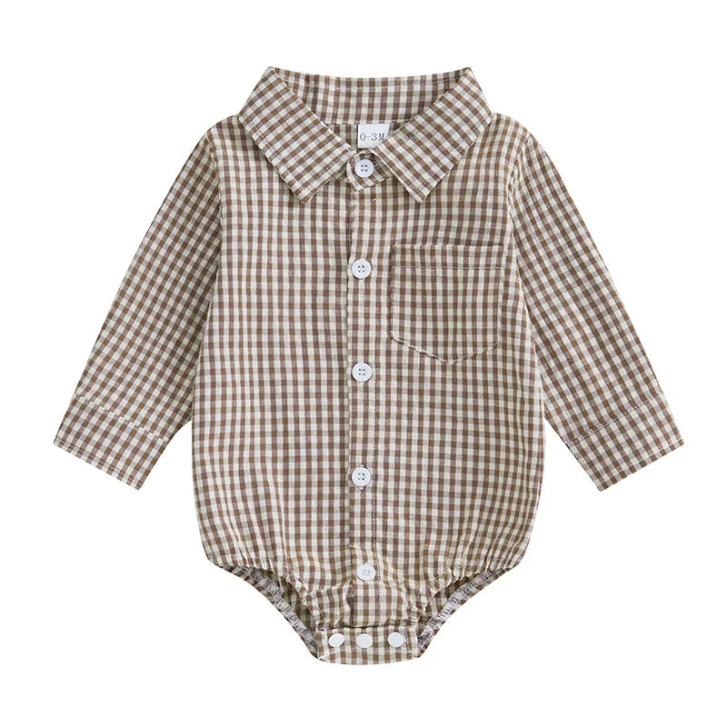 Plaid Collar Bodysuit