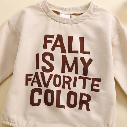 Body ras du cou à manches longues et lettres