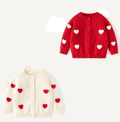 Tricot à manches longues avec broderie Love