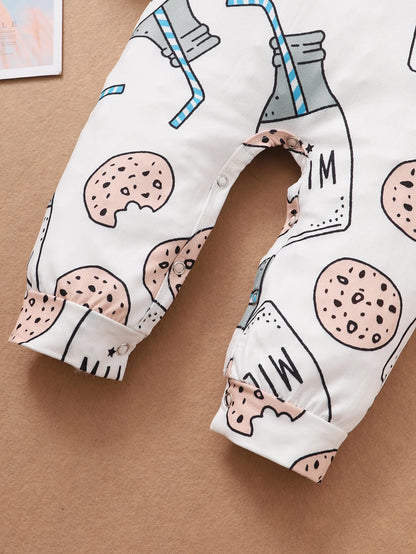 Long Sleeved Cute Milk Bottle Jumpsuit