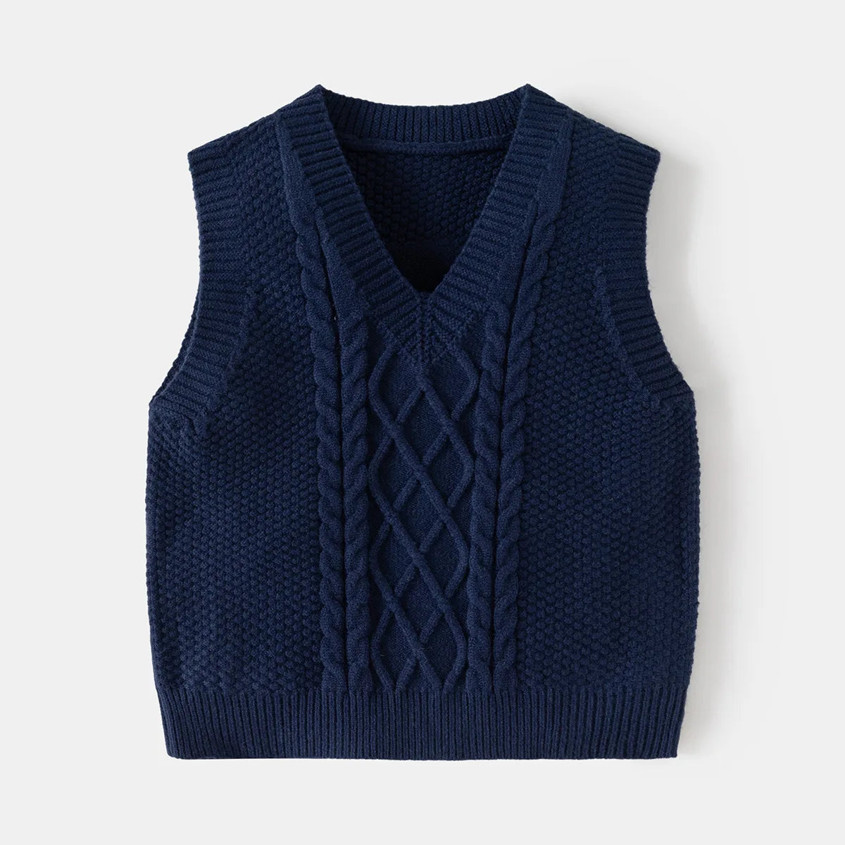 Gilet en tricot à col en V slim