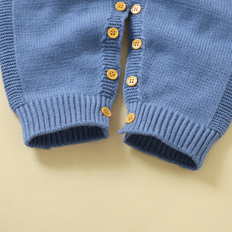 2 Pieces Knitted Sleeveless Overalls