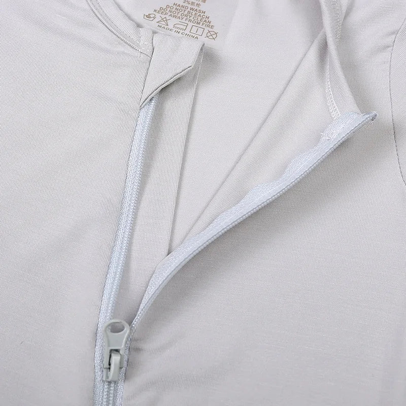 Combinaison à manches courtes en bambou