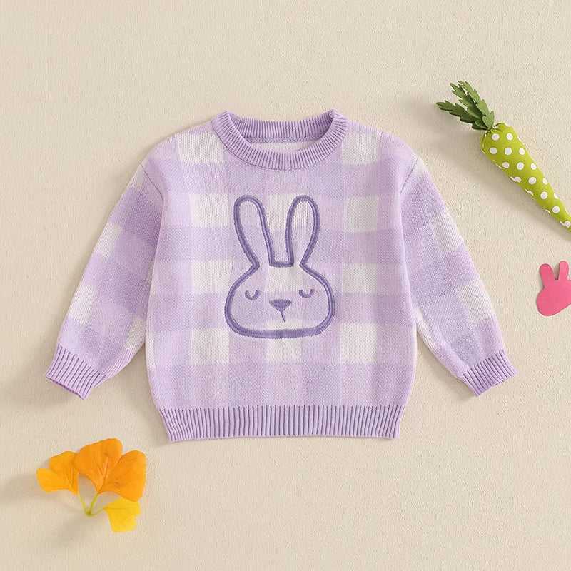 Checkered Bunny Sweater