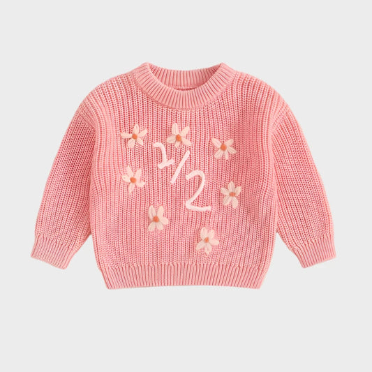 Embroidery Sweaters Long Sleeve