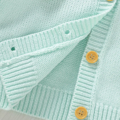 Floral V-neck Single Breasted Cardigan