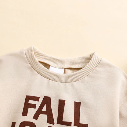 Body ras du cou à manches longues et lettres