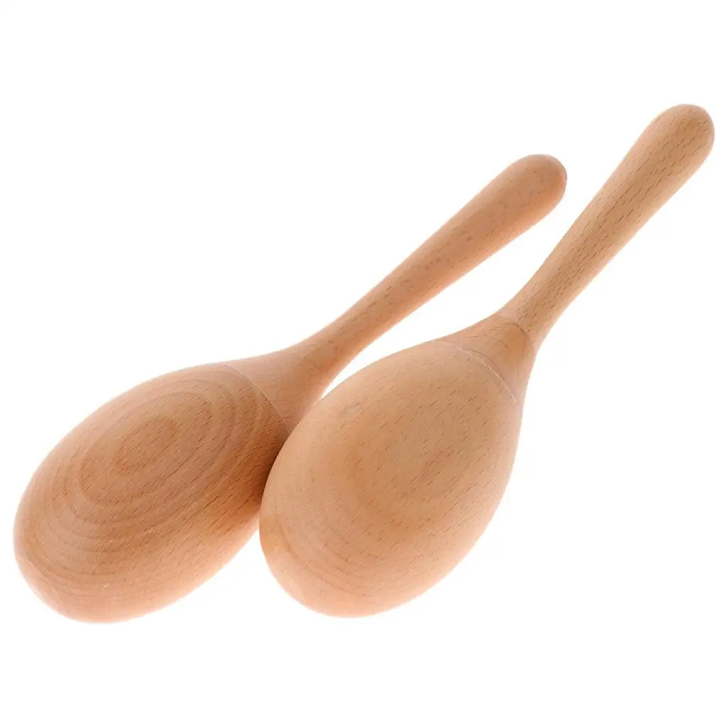 2 Pieces Wooden Hammer Maraca Shaker