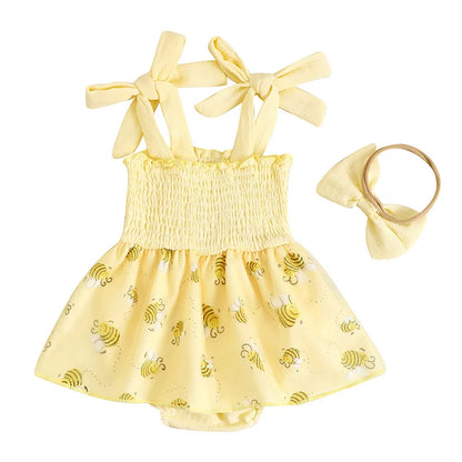 Floral & Fauna Romper Dress