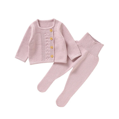 2 Pieces Autumn Knitted Suit