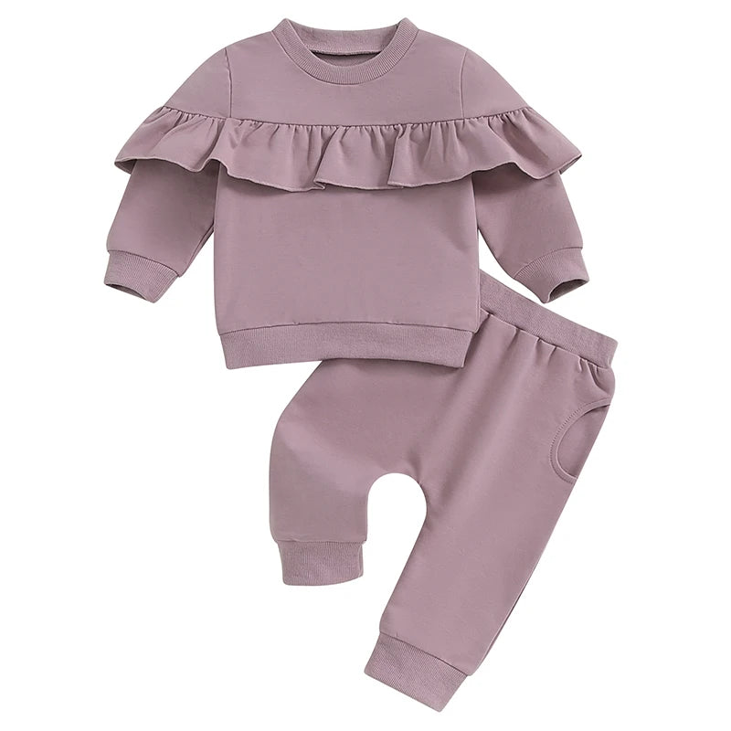 Ensemble 2 pièces pour bébé fille - Tenue d'automne