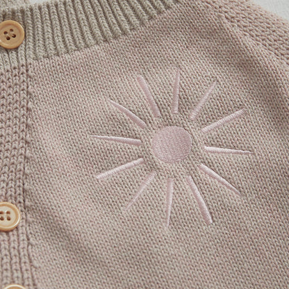 Knitted Sun Embroidered