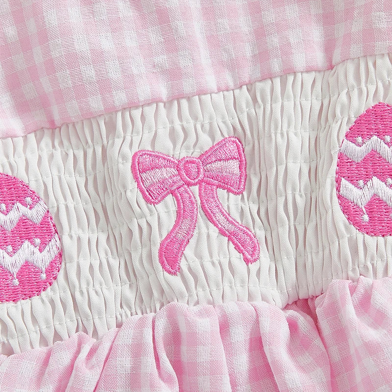 Easter Romper Embroidered Dress