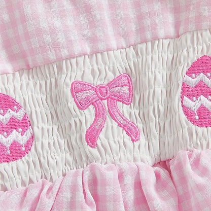 Easter Romper Embroidered Dress