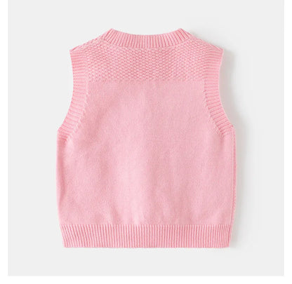 Gilet en tricot à col en V slim