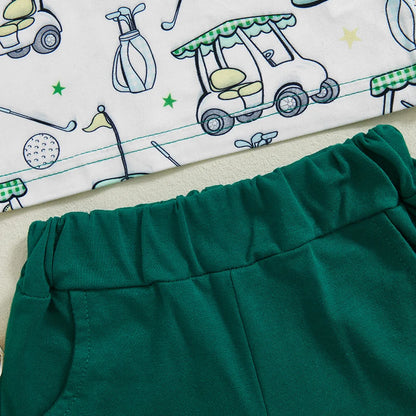 2 Piece Golf Set Summer Outfits Suit