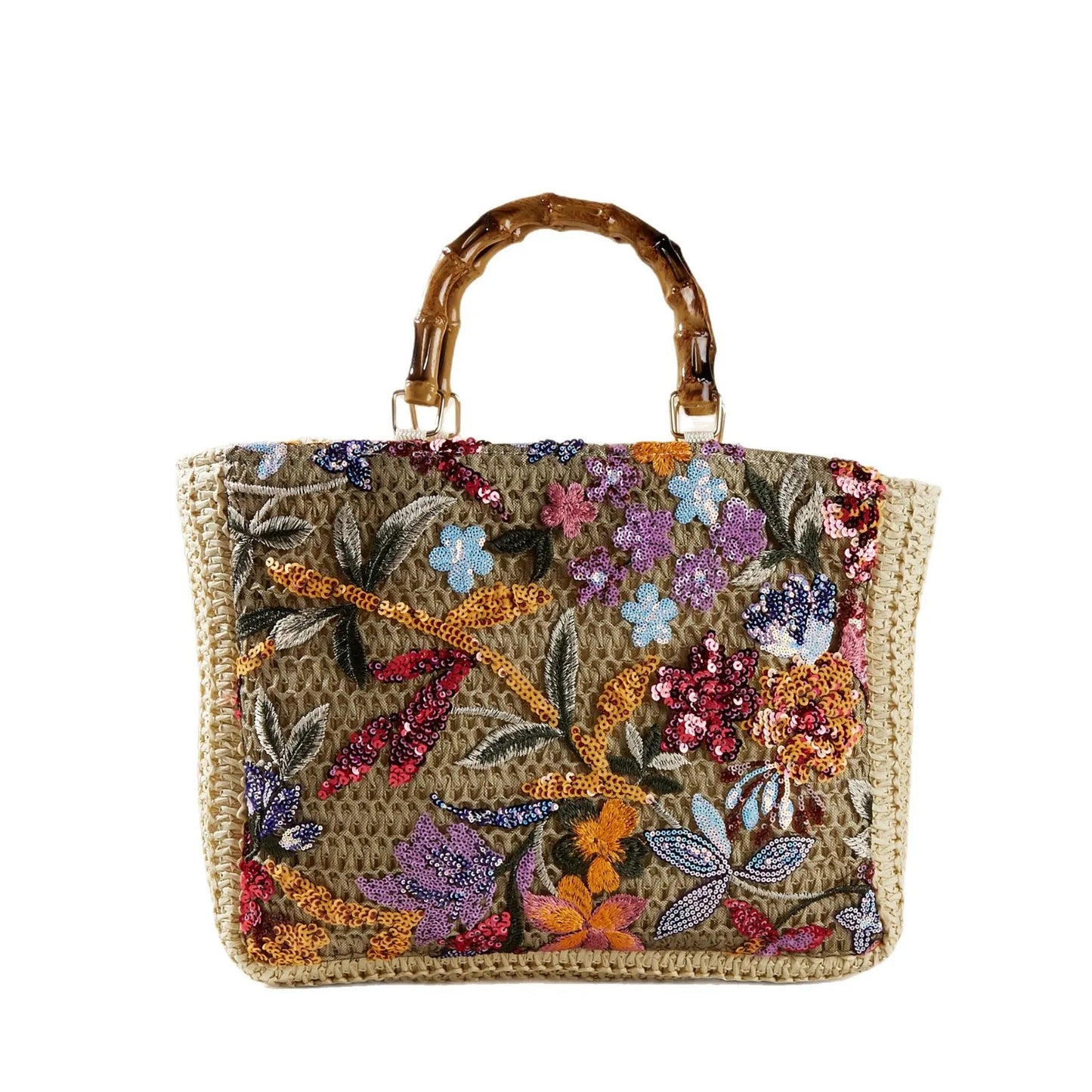 Woven Basket Handbag