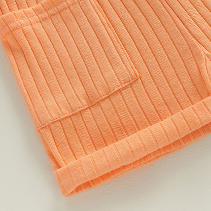 Sleeveless Ribbed Romper